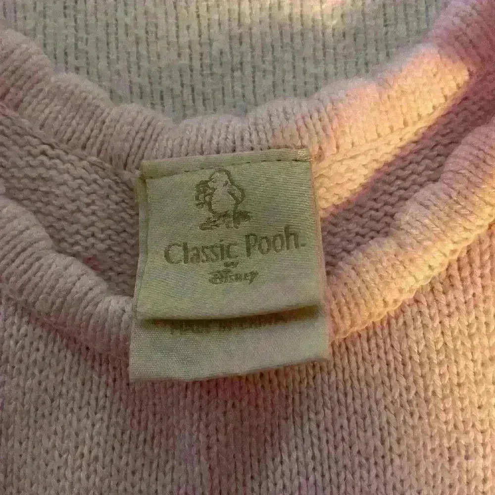 Vintage Classic Pooh by Disney Pink knitted dress 9 months - Picture 3 of 7